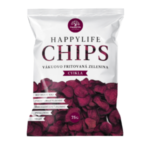 HAPPYLIFE CHIPS - Vákuovo fritované cviklové plátky 75g