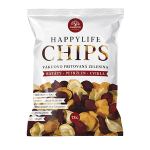 HAPPYLIFE CHIPS - Vákuovo fritované zeleninové plátky 75g